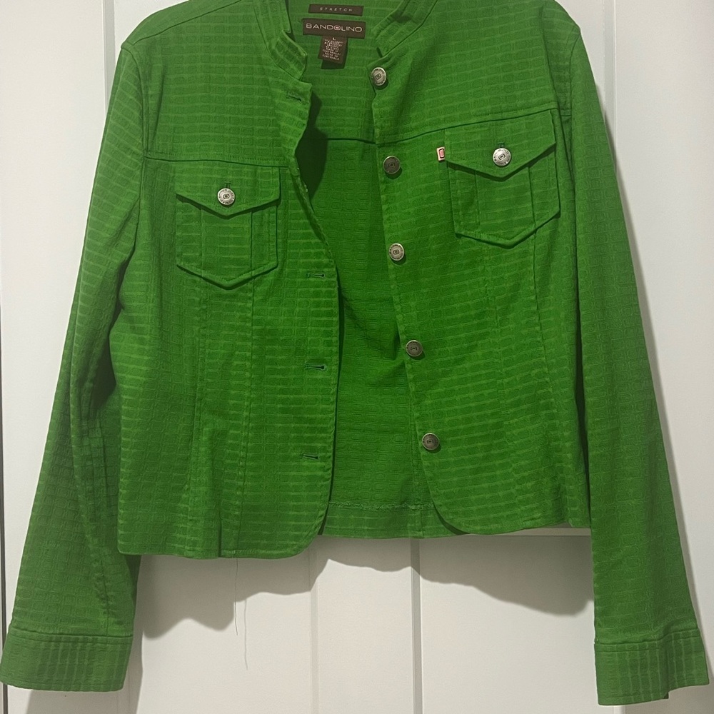 Green Button-Up Jacket - image 2